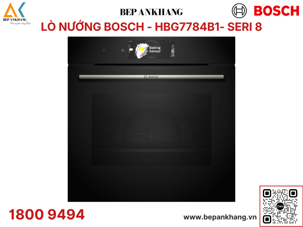 Lò nướng âm tủ Bosch HBG7784B1 Series 8 - Nhập khẩu Đức 